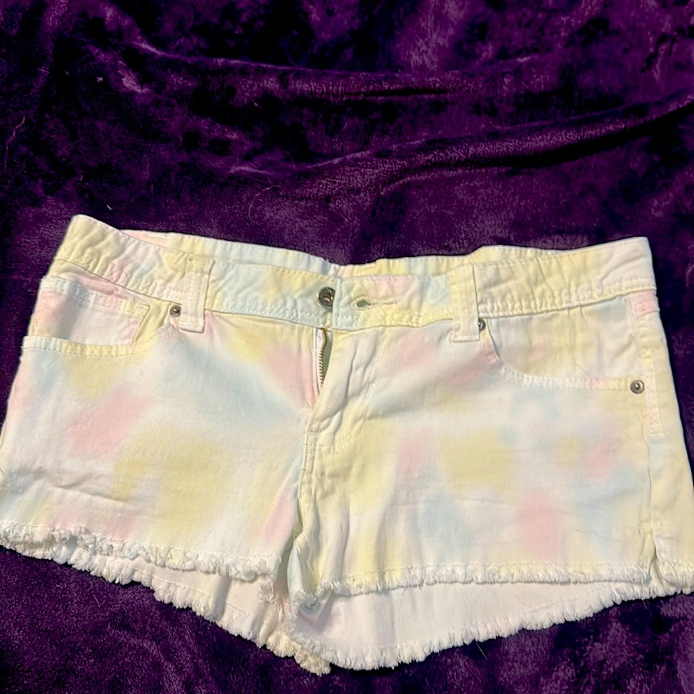 Cute multicolored angel jeans, shorts, size 13